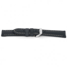 Watch strap Universal H080 XL Leather Grey 22mm